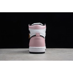 Jordan 1 High Pink White 555088-688 Basketball Shoes