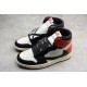 Jordan 1 High TS SP Sail Black Red CD4487-103 Basketball Shoes