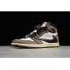 Jordan 1 High Travis Scott X Cactus Jack CD4487-100 Basketball Shoes