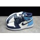 Jordan 1 High UNC 555088-140 Basketball Shoes Blue