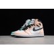 Jordan 1 High White And Pink 555441-889 Basketball Shoes