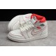 Jordan 1 High White Red 555068-160 Basketball Shoes