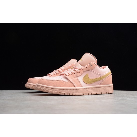 Jordan 1 Low Coral Stardust CJ9216676 Basketball Shoes Women