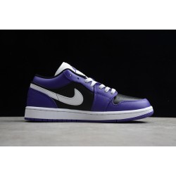 Jordan 1 Low Court Purple 553558501 Basketball Shoes Unisex