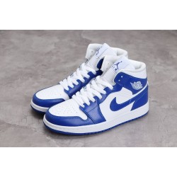 Jordan 1 Mid Kentucky Blue BQ6472-104 Basketball Shoes