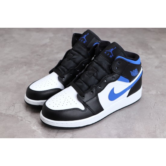 Jordan 1 Mid Racer Blue 554725-140 Basketball Shoes