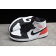 Jordan 1 Mid Red Black Toe 852542-100 Basketball Shoes