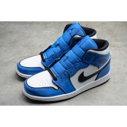 Jordan 1 Mid Signal Blue DD6834-402 Basketball Shoes