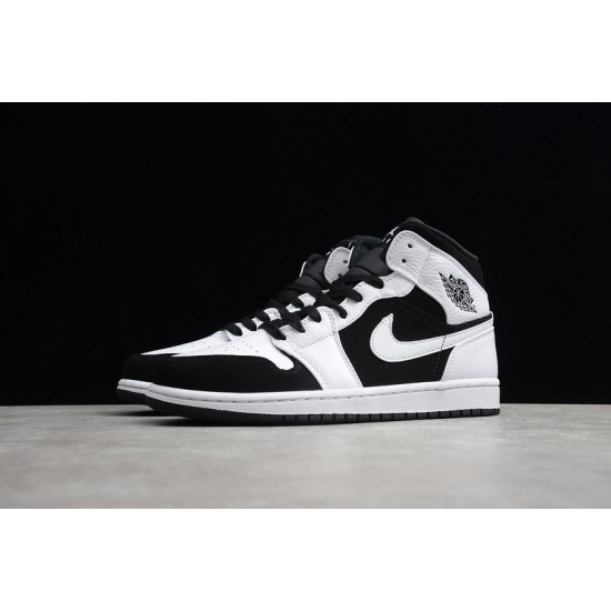 Jordan 1 Mid Tuxedo 554724-113 Basketball Shoes