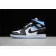 Jordan 1 Mid University Blue BQ6472-102 Basketball Shoes