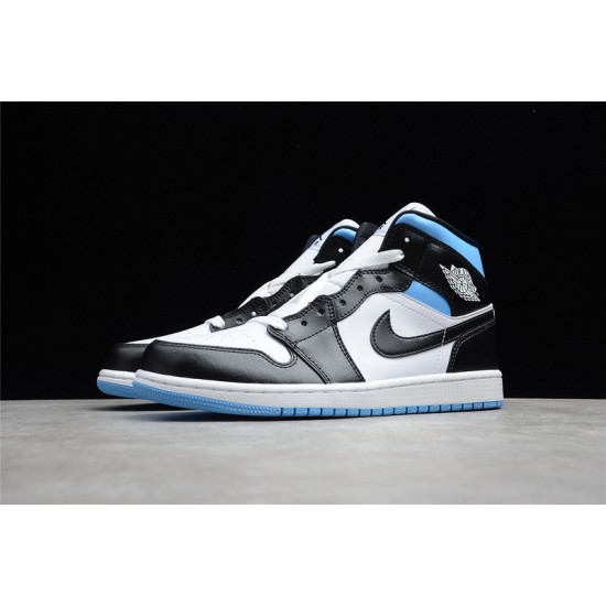 Jordan 1 Mid University Blue BQ6472-102 Basketball Shoes