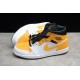 Jordan 1 Mid University Gold 554724-170 Basketball Shoes