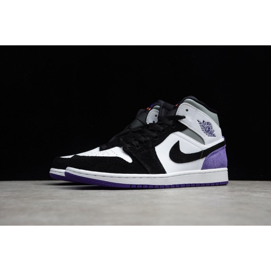 Jordan 1 Mid Varsity Purple 852542-105 Basketball Shoes