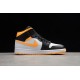 Jordan 1 Mid White Laser Orange CV5276-107 Basketball Shoes