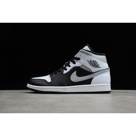 Jordan 1 Mid White Shadow 554724-073 Basketball Shoes