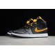 Jordan 1 Mid Yellow Black C9352-001 Basketball Shoes