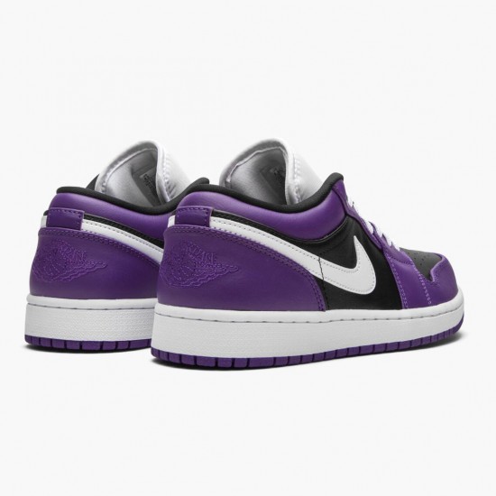 Women/Men Air Jordan 1 Retro Low Court Purple 553558-501 Jordan Shoes