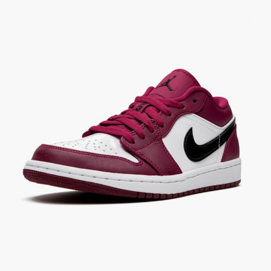 Women/Men Air Jordan 1 Retro Low Noble Red 553558-604 Jordan Shoes