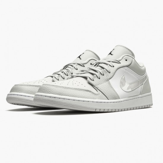 Women/Men Air Jordan 1 Retro Low White Camo DC9036-100 Jordan Shoes