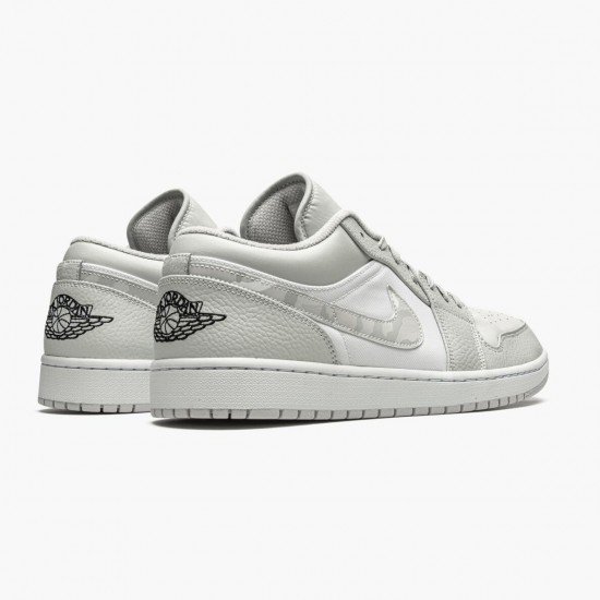 Women/Men Air Jordan 1 Retro Low White Camo DC9036-100 Jordan Shoes