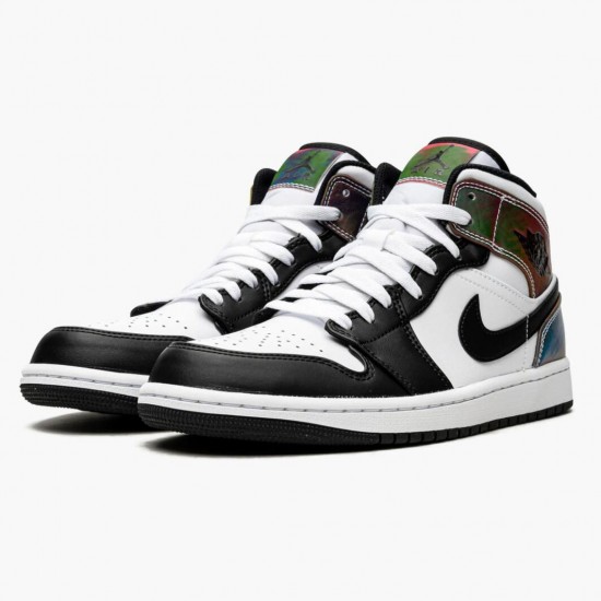 Women/Men Air Jordan 1 Mid Heat Reactive DM7802-100 Jordan Shoes