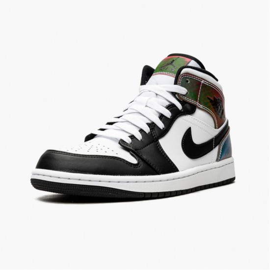 Women/Men Air Jordan 1 Mid Heat Reactive DM7802-100 Jordan Shoes