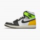 Men Air Jordan 1 Retro High White Black Volt University Gold 555088-118 Jordan Shoes