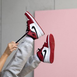 Women/Men Air Jordan 1 Mid Chicago 2020 554724-173 Jordan Shoes