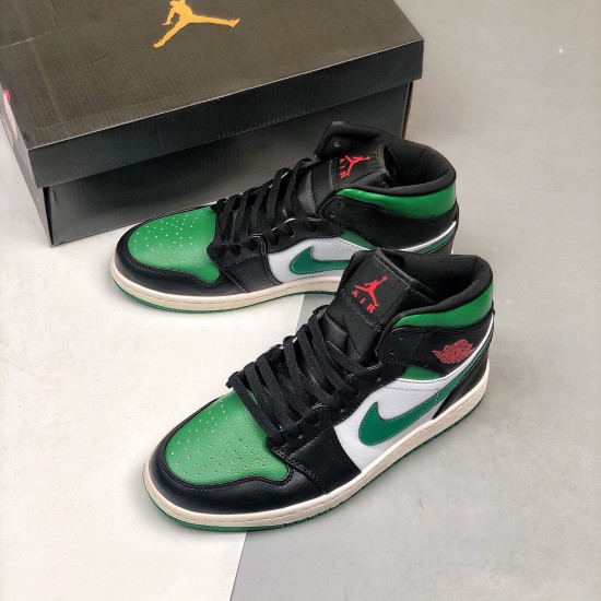 Men Air Jordan 1 Mid Pine Green 554724-067 Jordan Shoes