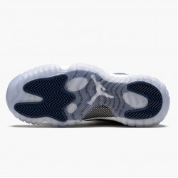 Men Air Jordan 11 Low Navy Snakeskin CD6847-102 Jordan Shoes