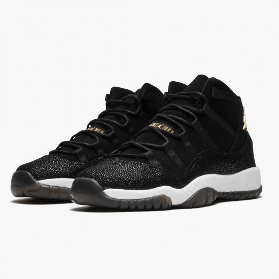 Women/Men Air Jordan 11 Retro Heiress Black Stingray 852625-030 Jordan Shoes