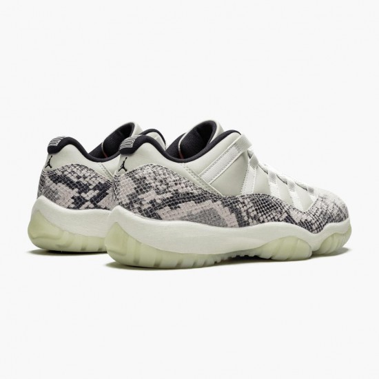 Women/Men Air Jordan 11 Retro Low Snake Light Bone CD6846-002 Jordan Shoes