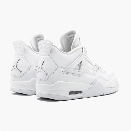 Women/Men Air Jordan 4 Retro Pure Money 308497-100 Jordan Shoes