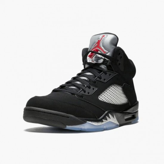 Women/Men Air Jordan 5 Retro Black 845035-003 Jordan Shoes