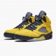 Women/Men Air Jordan 5 Retro Michigan 2019 AmarilloCollege Navy CQ9541-704 Jordan Shoes