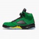 Women/Men Air Jordan 5 Retro SE Oregon Green Yellow CK6631-307 Jordan Shoes