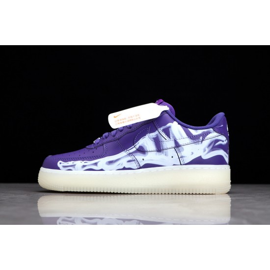 Nike Air Force 1 Low Purple Skeleton ——CU8067-500 Casual Shoes Unisex