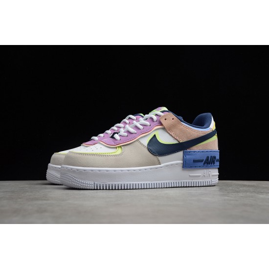 Nike Air Force 1 Low Shadow Crimson Tint Volt --CU8591-001 Casual Shoes Women