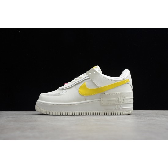 Nike Air Force 1 Low Shadow Sail Opti Yellow --CZ0375-100 Casual Shoes Women