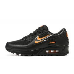 Nike Air Max 90 Mens Black Orange DV7146-001 Shoes