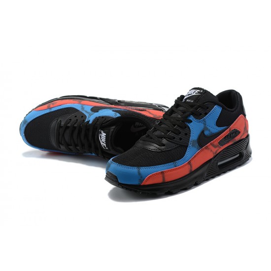 Nike Air Max 90 Mens Black Red DJ6888-001 Shoes