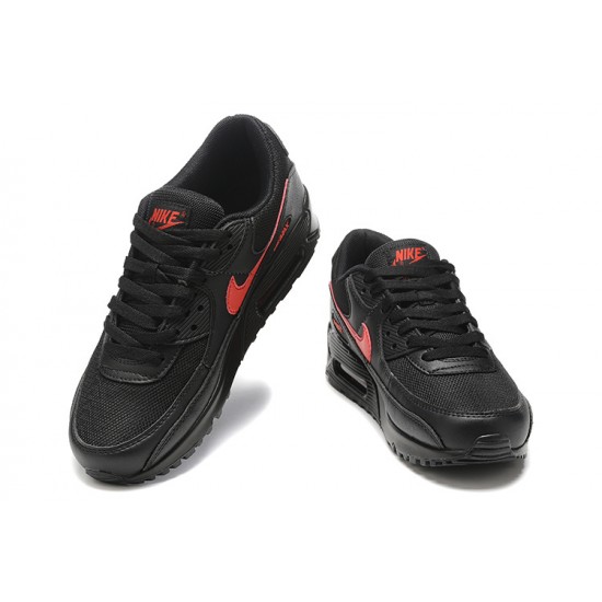 Nike Air Max 90 Mens Black Red Shoes