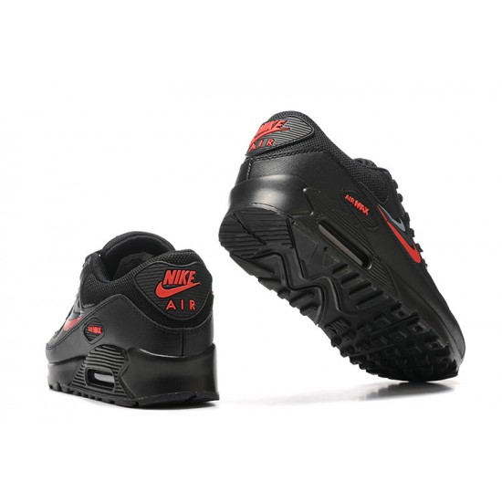 Nike Air Max 90 Mens Black Red Shoes