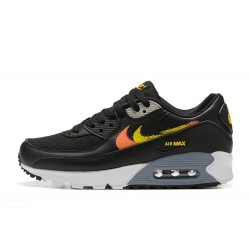 Nike Air Max 90 Mens Black Yellow and Orange Shoes