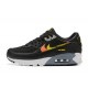 Nike Air Max 90 Mens Black Yellow and Orange Shoes