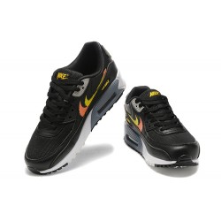 Nike Air Max 90 Mens Black Yellow and Orange Shoes