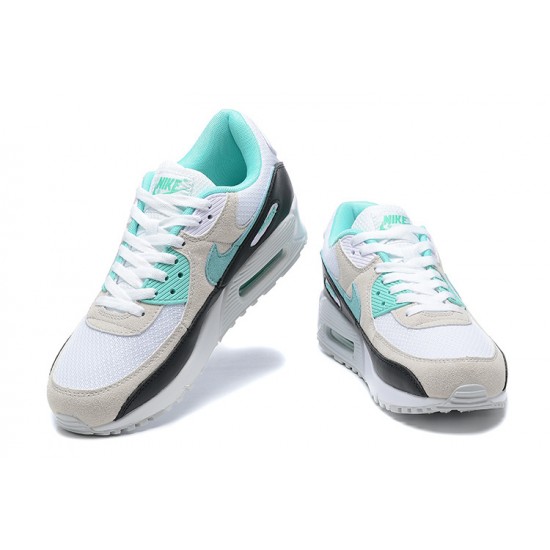 Nike Air Max 90 Mens Blue Beige and Grey Shoes