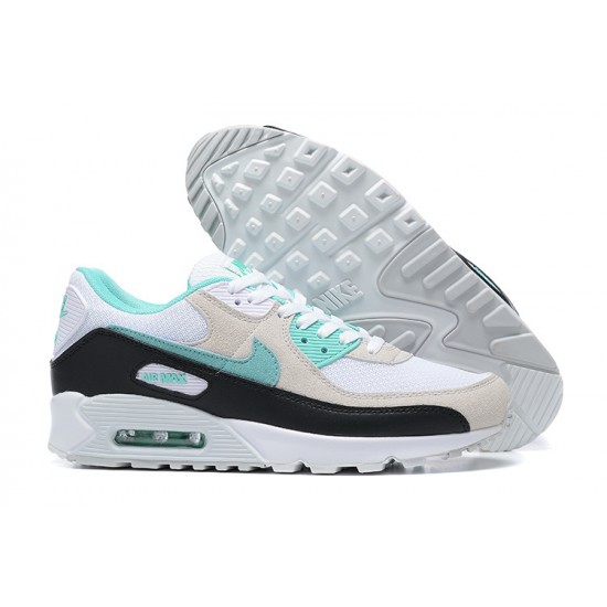 Nike Air Max 90 Mens Blue Beige and Grey Shoes