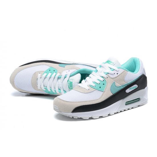 Nike Air Max 90 Mens Blue Beige and Grey Shoes