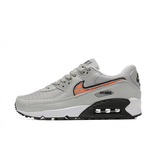 Nike Air Max 90 Mens Grey Orange Shoes